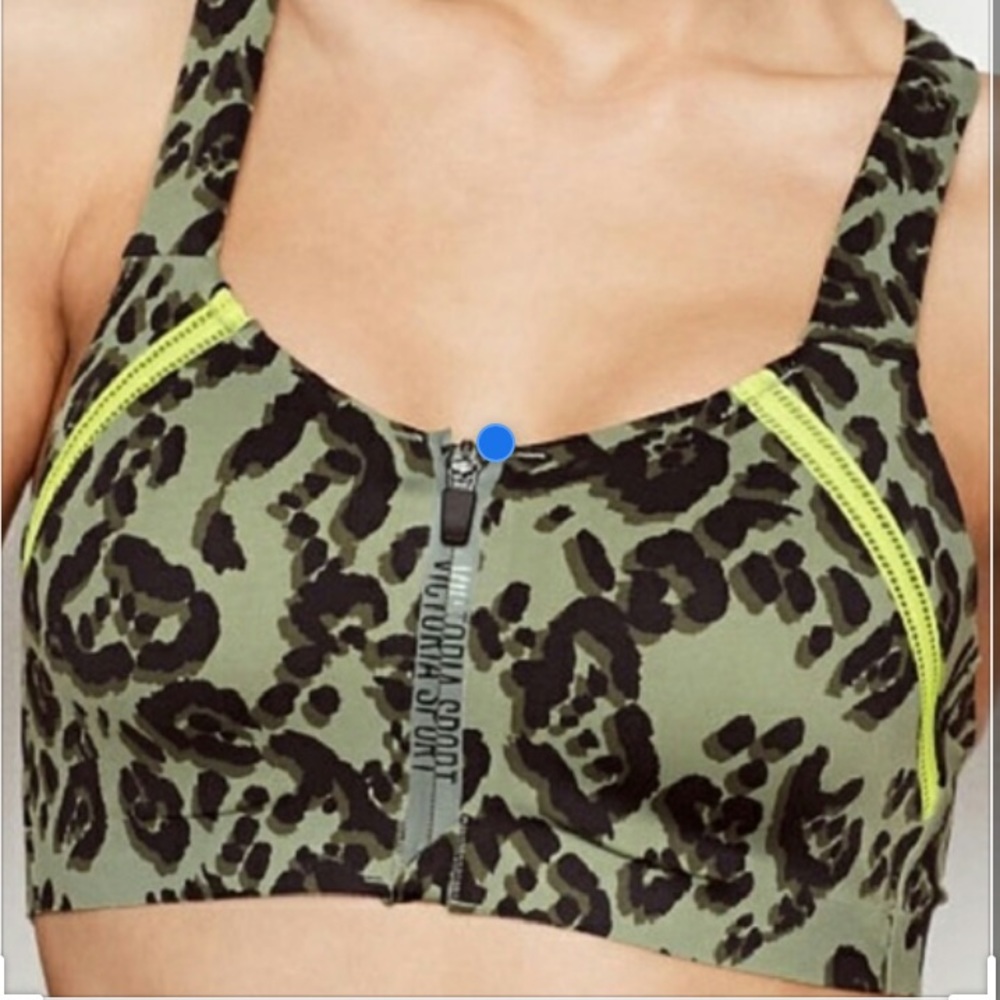 Victoria’s Secret knockout green animal print bra